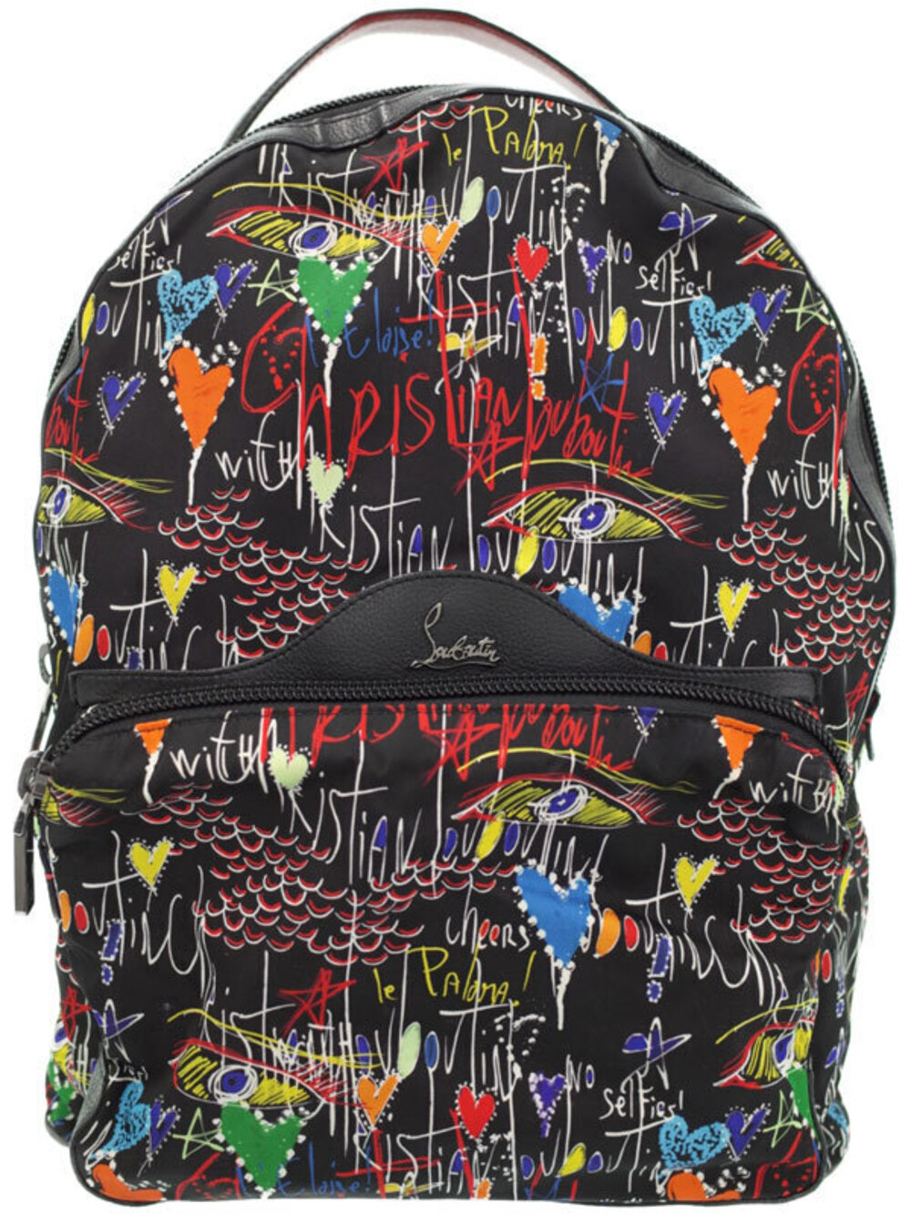 Christian Louboutin Loubitag Collection Graffiti Backpack